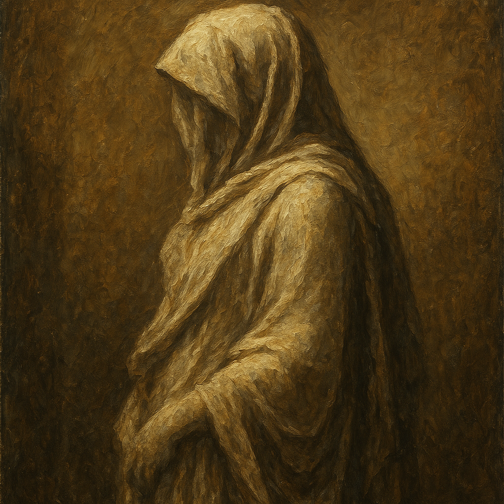 Renaissance Draped Silhouette No. 2 Oil Painting - 100% Hand-Painted Master Oil Painting