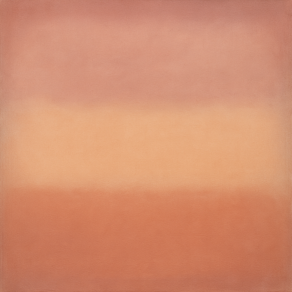 Blush Rose & Dusky Terracotta Ambient Glow No. 6 Oil Painting - View 1