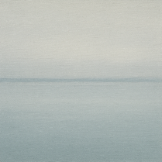 Glass Horizon over Quiet Arctic Waters No. 10 Oil Painting - View 1
