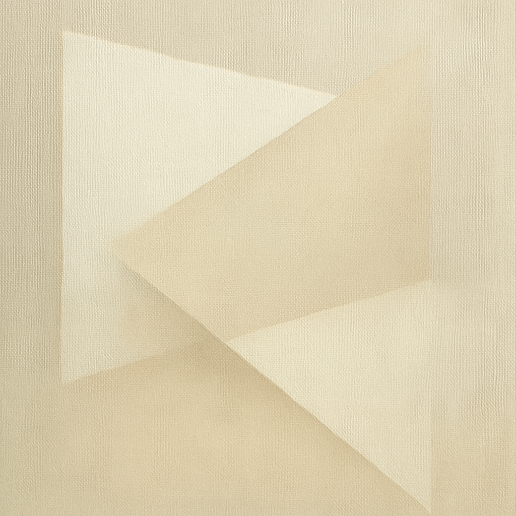 Architectural Stucco Geometry No. 3 - Modern Fine Art Oil Painting - View 1