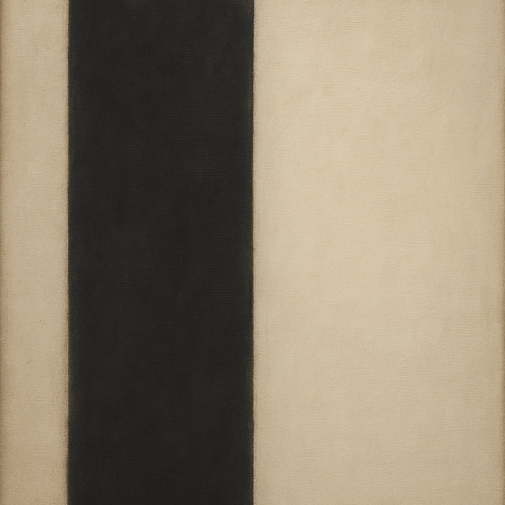 Deep Charcoal & Bone Monolith No. 1 - Modern Fine Art Oil Painting - View 1