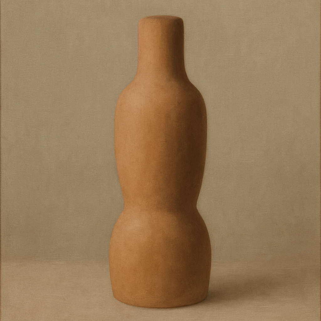 Sculpted Clay Monolith No. 7 - Modern Fine Art Oil Painting - View 1