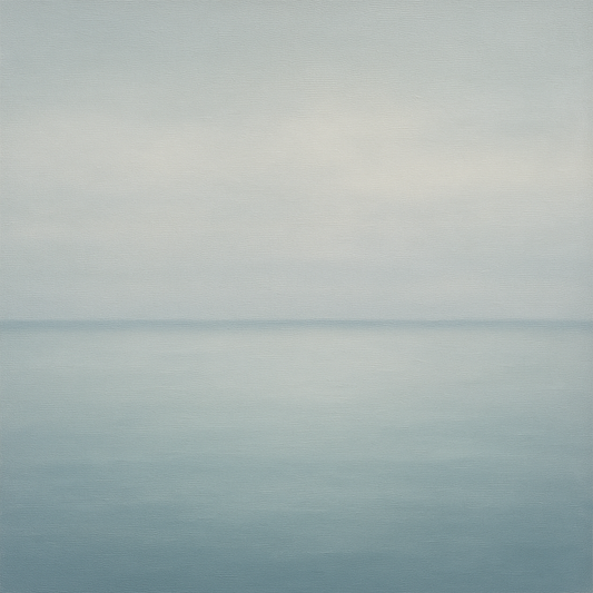 Glass Horizon over Quiet Arctic Waters No. 14 Oil Painting - View 1