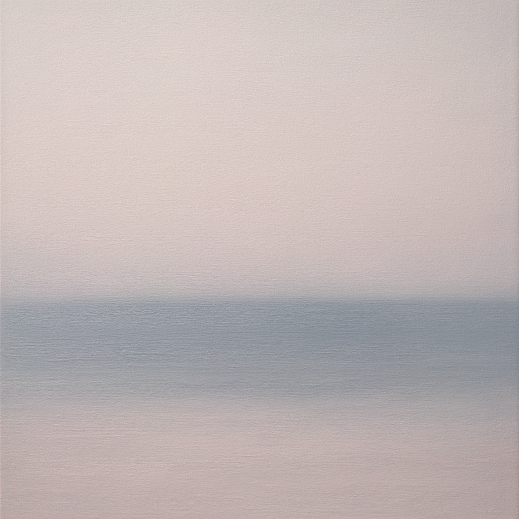 Ethereal Coastal Sea Mist No. 1 - Modern Fine Art Oil Painting - View 1
