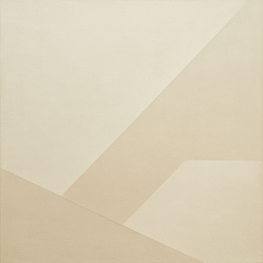 Architectural Stucco Geometry No. 3 - Modern Fine Art Oil Painting - View 1