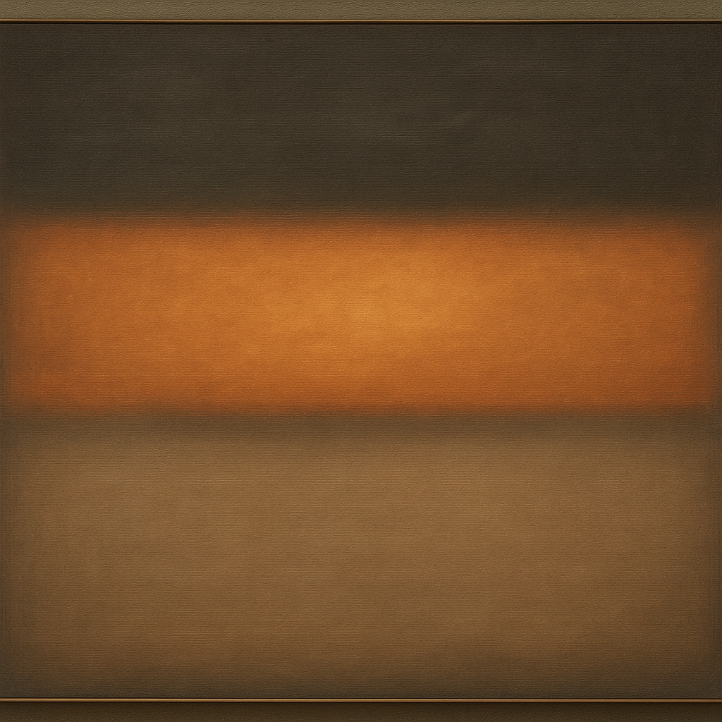 Charcoal Slate & Burnished Copper Horizon No. 8 Oil Painting 100% Hand Painted Oil on Belgian Linen Canvas, Original Fine Art Wall Decor
