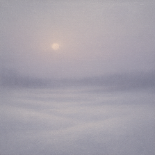 Winter Dawn Frost & Pale Silver Light No. 25 Oil Painting - View 1