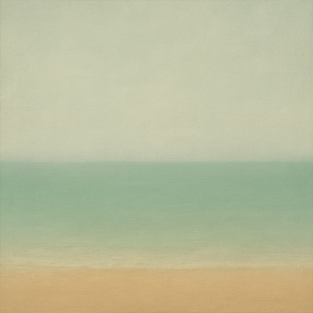 Ethereal Coastal Sea Mist No. 1 - Modern Fine Art Oil Painting - View 1