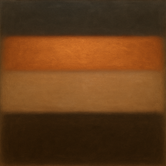 Charcoal Slate & Burnished Copper Horizon No. 4 Oil Painting 100% Hand Painted Oil on Belgian Linen Canvas, Original Fine Art Wall Decor