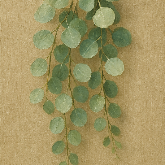 Eucalyptus Canopy Botanical Oil Painting - 100% Hand-Painted Master Oil Painting