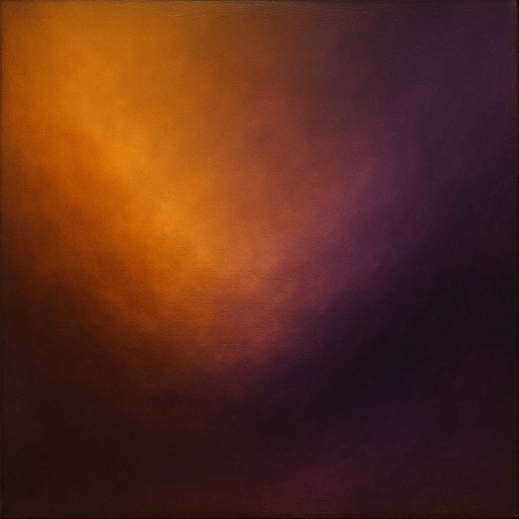 Burnt Amber & Velvet Amethyst Atmosphere No. 13 Oil Painting - View 1