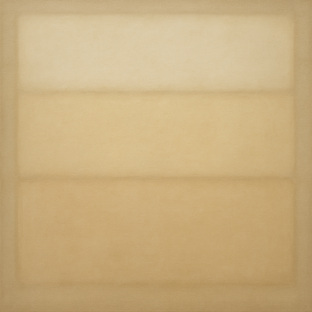 Oatmeal White & Pale Alabaster Monochrome Study No. 7 Oil Painting - View 1
