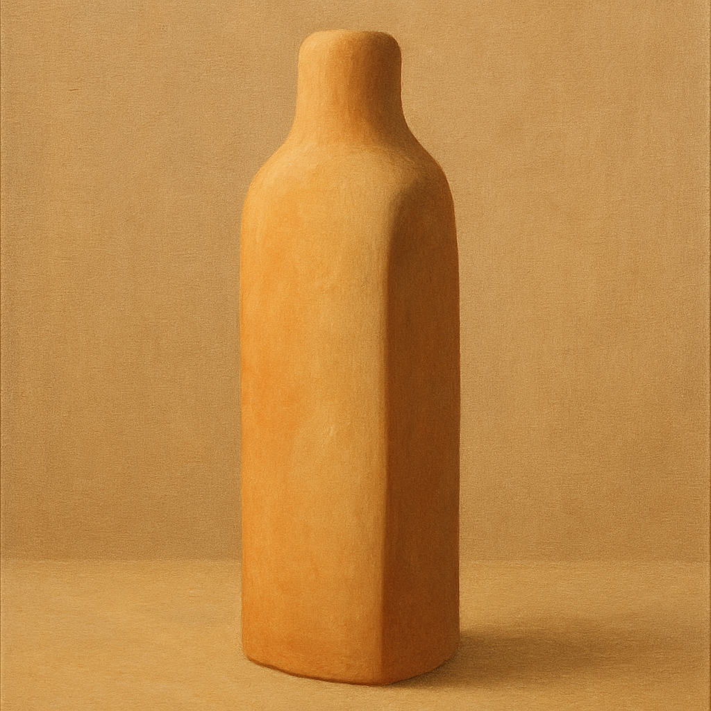 Sculpted Clay Monolith No. 7 - Modern Fine Art Oil Painting - View 1