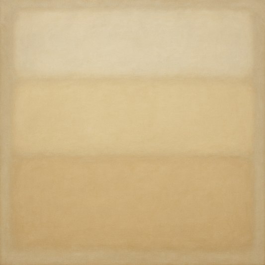 Oatmeal White & Pale Alabaster Monochrome Study Oil Painting 100% Hand Painted Oil on Belgian Linen Canvas, Original Fine Art Wall Decor