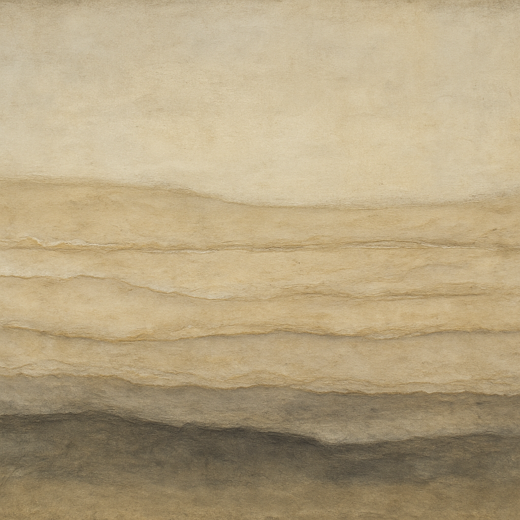 Raw Limestone Horizon & Washed Linen Oil Painting 100% Hand Painted Oil on Belgian Linen Canvas, Original Fine Art Wall Decor