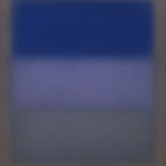 Cobalt Azure & Twilight Lavender Immersion No. 7 Oil Painting - View 1