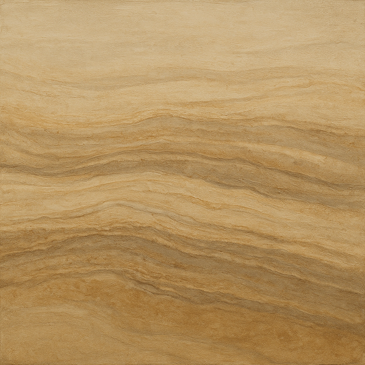 Weathered Mineral Sediments in Warm Ecru No. 27 Oil Painting 100% Hand Painted Oil on Belgian Linen Canvas, Original Fine Art Wall Decor