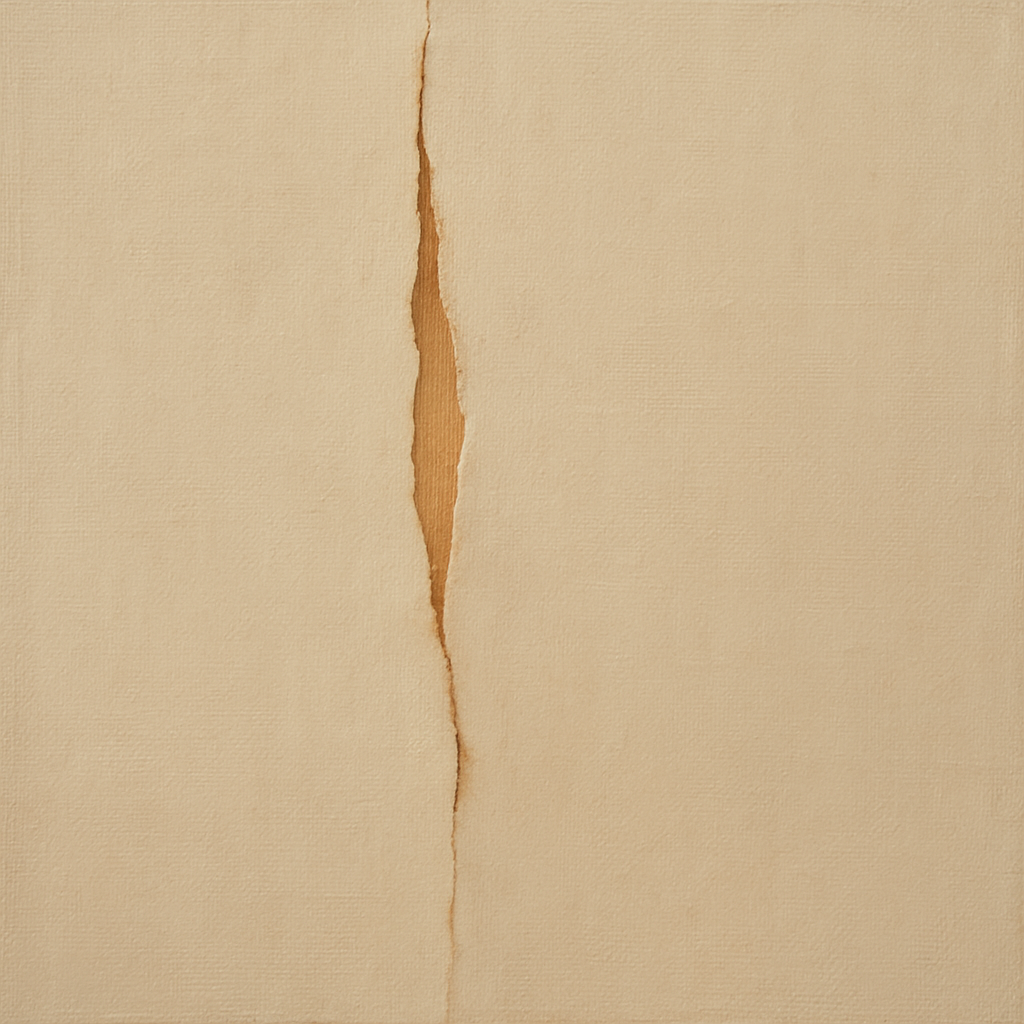 Tactile Stucco & Ochre Rift No. 9 - Modern Fine Art Oil Painting - View 1