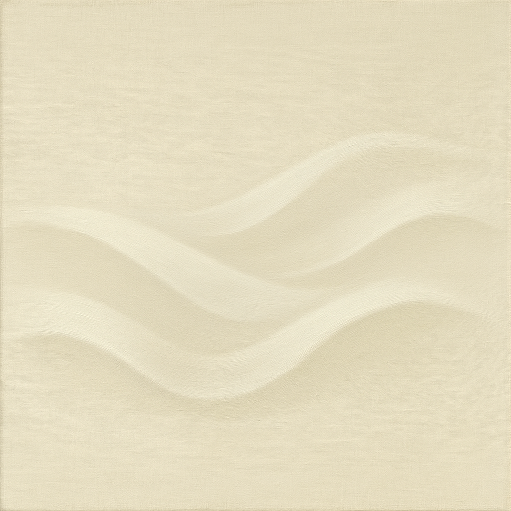 Monochrome Wave Relief No. 2 - Modern Fine Art Oil Painting - View 1