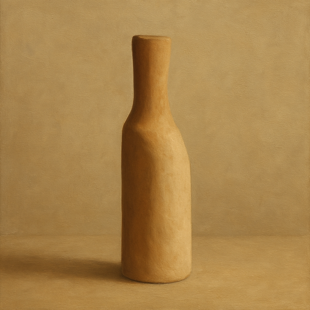 Sculpted Clay Monolith No. 7 - Modern Fine Art Oil Painting - View 1