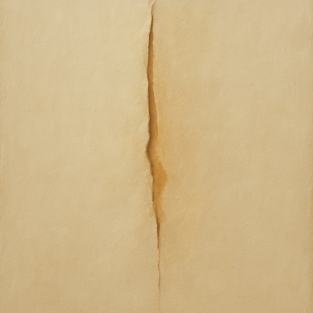 Tactile Stucco & Ochre Rift No. 9 - Modern Fine Art Oil Painting - View 1