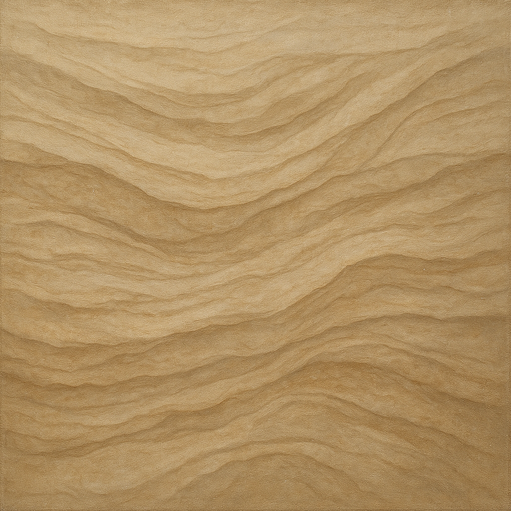 Weathered Mineral Sediments in Warm Ecru No. 15 Oil Painting - View 1