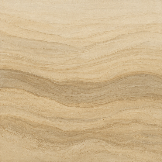 Weathered Mineral Sediments in Warm Ecru No. 26 Oil Painting 100% Hand Painted Oil on Belgian Linen Canvas, Original Fine Art Wall Decor
