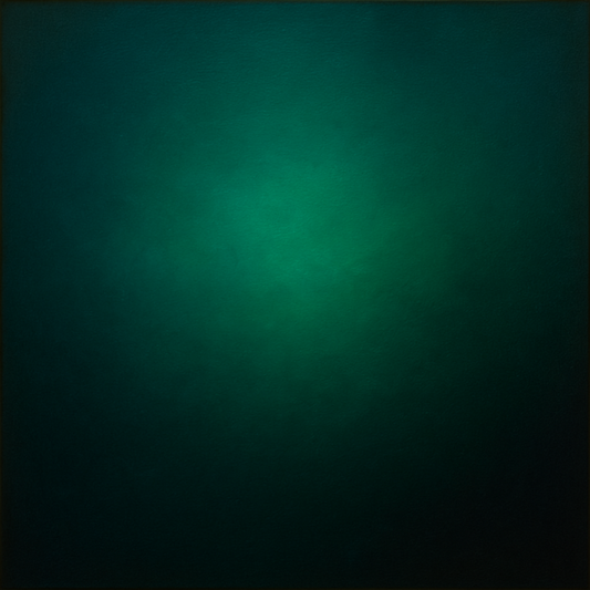 Midnight Teal & Deep Malachite Gradient No. 16 Oil Painting 100% Hand Painted Oil on Belgian Linen Canvas, Original Fine Art Wall Decor