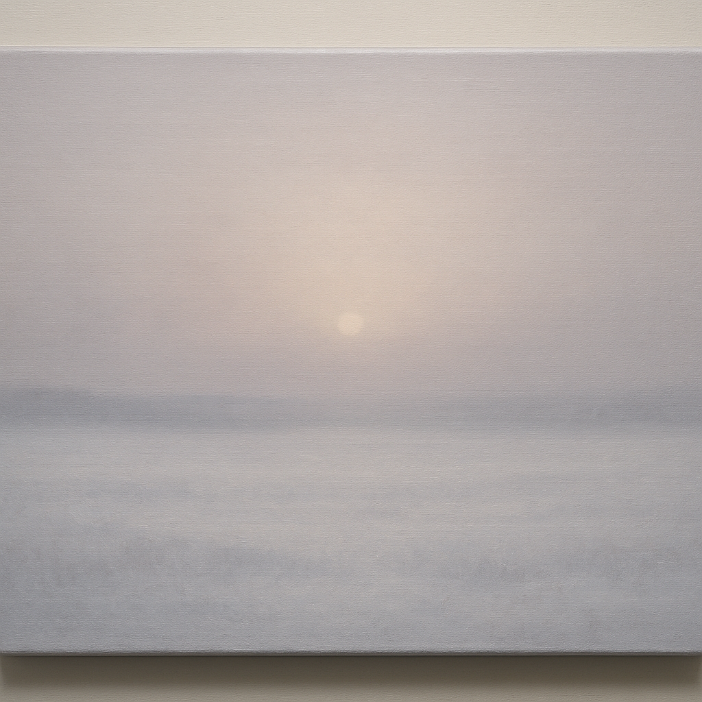 Winter Dawn Frost & Pale Silver Light No. 21 Oil Painting - View 1