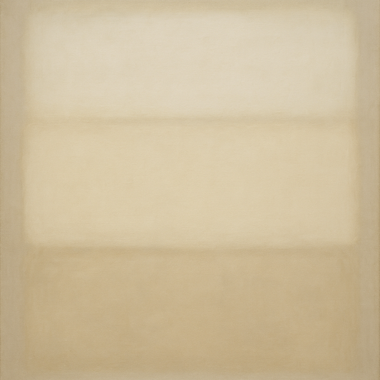 Oatmeal White & Pale Alabaster Monochrome Study No. 5 Oil Painting 100% Hand Painted Oil on Belgian Linen Canvas, Original Fine Art Wall Decor