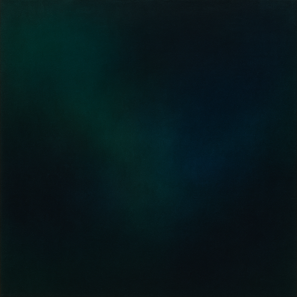 Emerald & Midnight Sapphire Sfumato Immersion No. 20 Oil Painting - View 1
