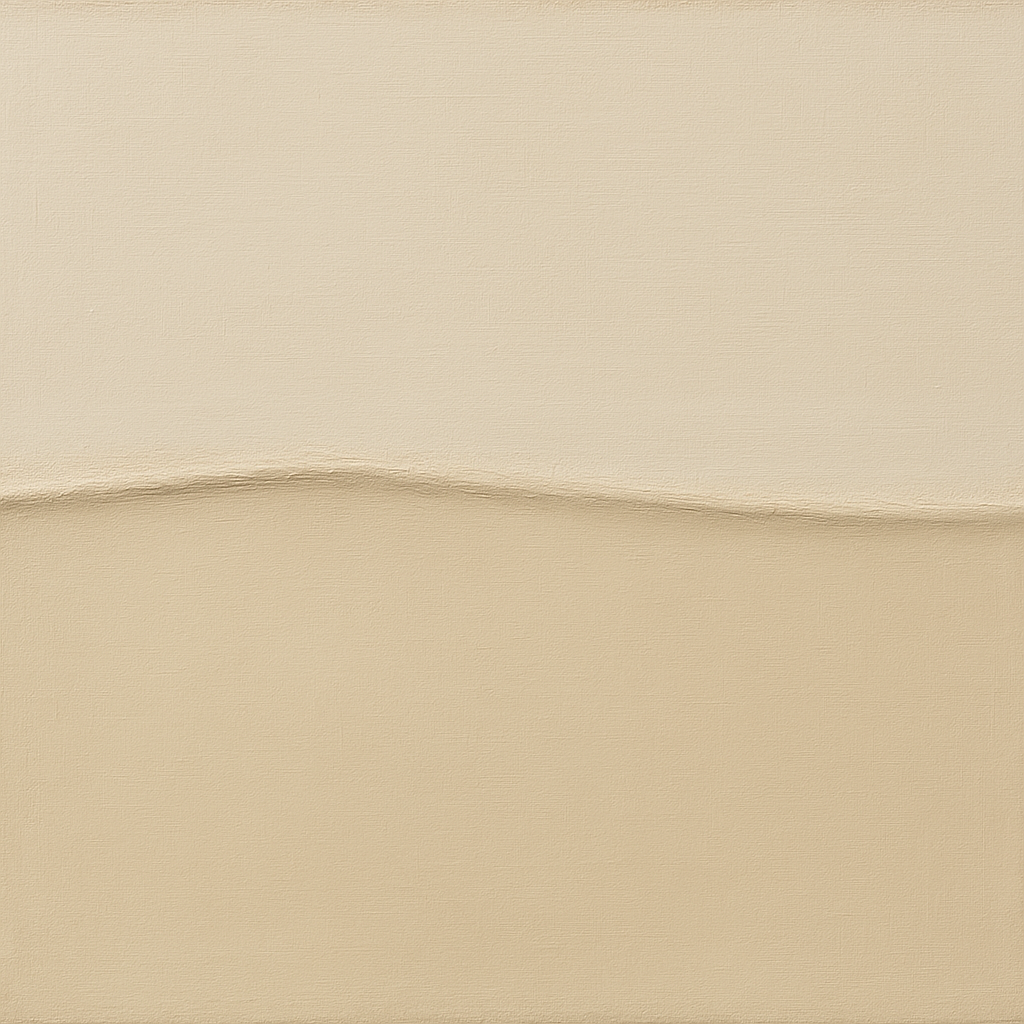 Minimalist White Horizon Band No. 7 - Modern Fine Art Oil Painting - View 1
