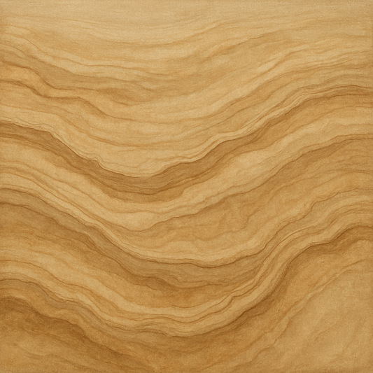 Weathered Mineral Sediments in Warm Ecru No. 7 Oil Painting 100% Hand Painted Oil on Belgian Linen Canvas, Original Fine Art Wall Decor