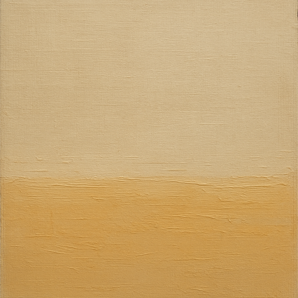 Earthy Raw Linen Texture Field No. 4 - Modern Fine Art Oil Painting - View 1