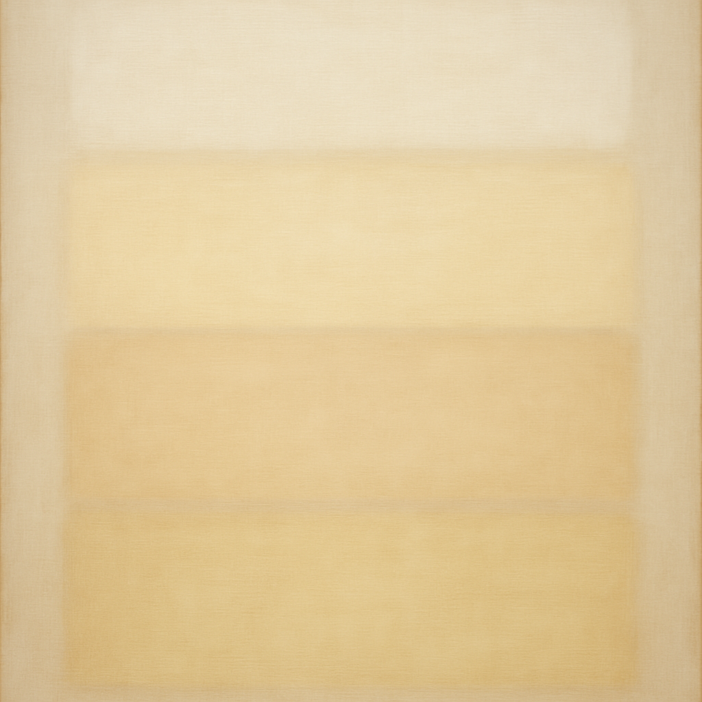 Oatmeal White & Pale Alabaster Monochrome Study No. 22 Oil Painting - View 1
