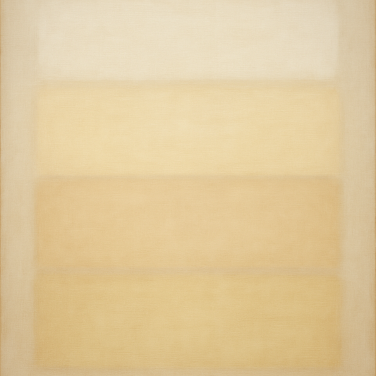 Oatmeal White & Pale Alabaster Monochrome Study No. 22 Oil Painting 100% Hand Painted Oil on Belgian Linen Canvas, Original Fine Art Wall Decor
