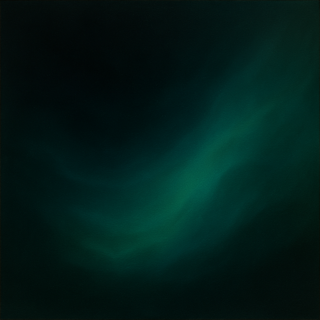 Midnight Teal & Deep Malachite Gradient No. 4 Oil Painting 100% Hand Painted Oil on Belgian Linen Canvas, Original Fine Art Wall Decor
