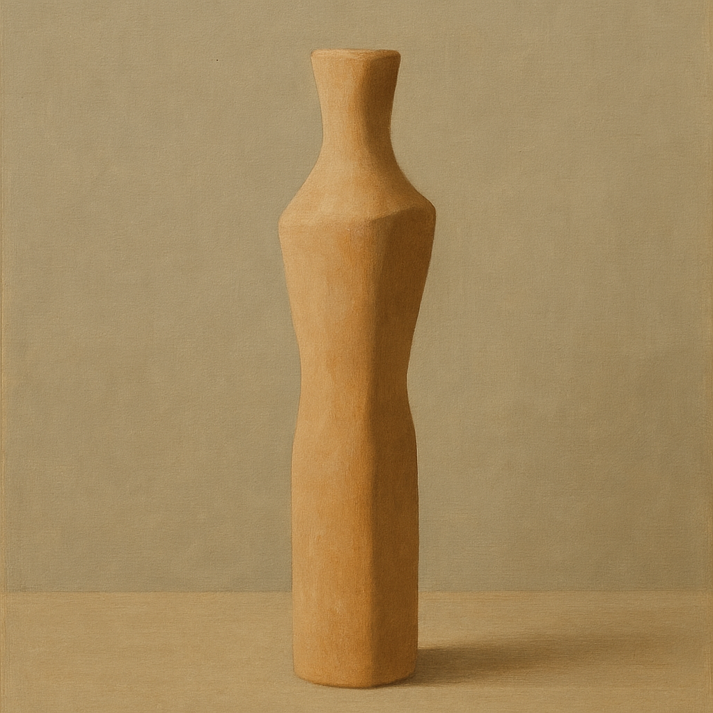 Sculpted Clay Monolith No. 7 - Modern Fine Art Oil Painting - View 1
