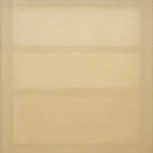 Oatmeal White & Pale Alabaster Monochrome Study No. 23 Oil Painting - View 1