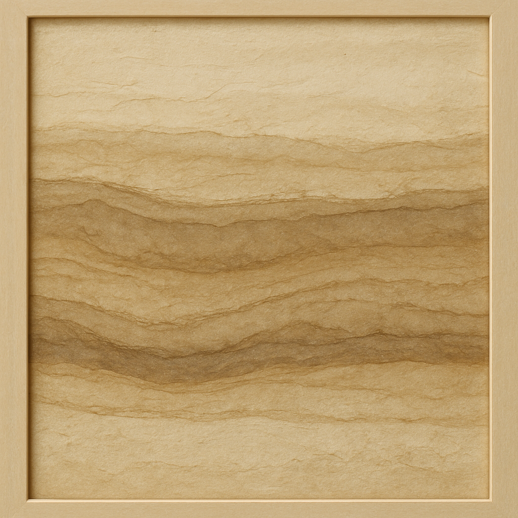 Weathered Mineral Sediments in Warm Ecru No. 3 Oil Painting - View 1