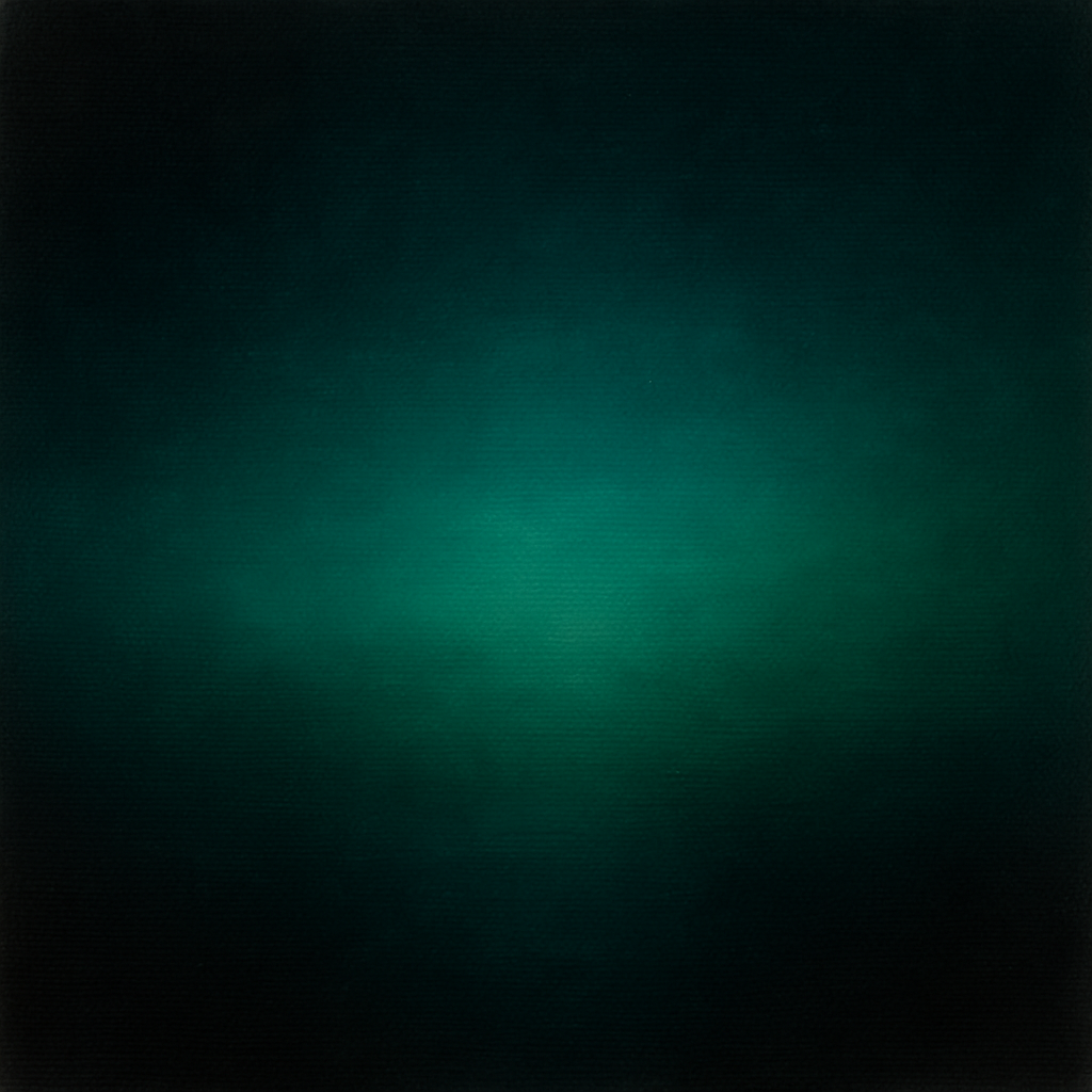 Midnight Teal & Deep Malachite Gradient No. 13 Oil Painting 100% Hand Painted Oil on Belgian Linen Canvas, Original Fine Art Wall Decor