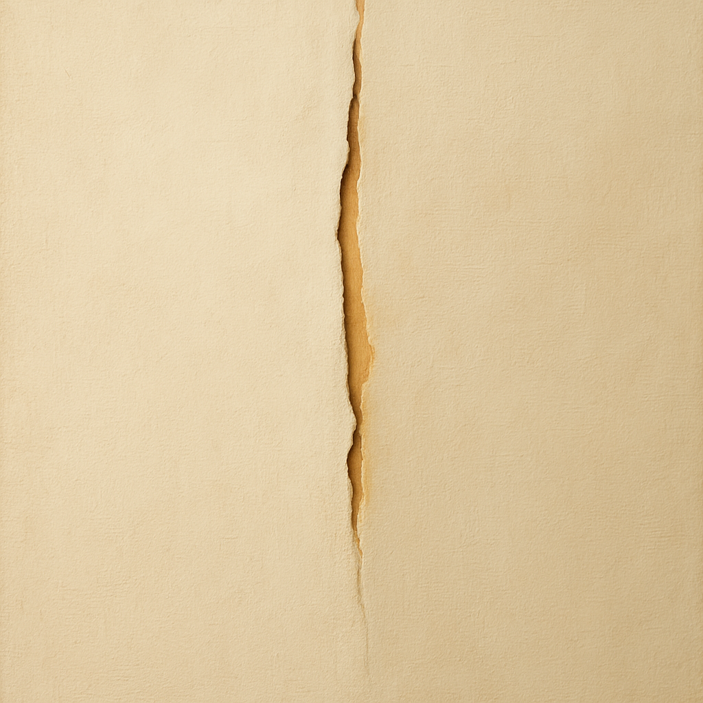 Tactile Stucco & Ochre Rift No. 9 - Modern Fine Art Oil Painting - View 1