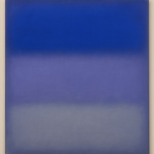 Cobalt Azure & Twilight Lavender Immersion No. 30 Oil Painting - View 1