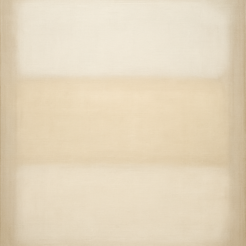 Oatmeal White & Pale Alabaster Monochrome Study No. 11 Oil Painting - View 1