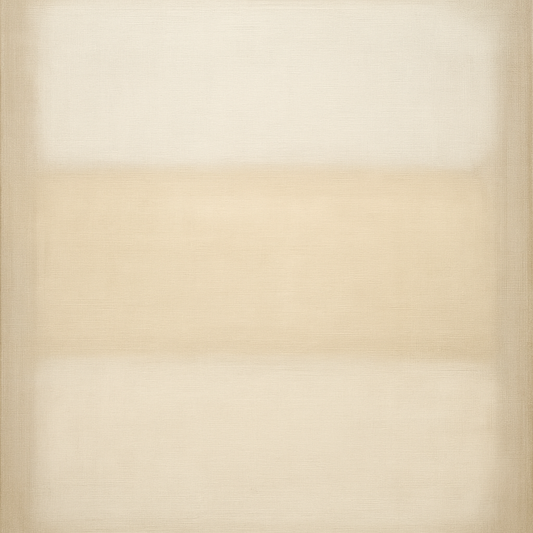 Oatmeal White & Pale Alabaster Monochrome Study No. 11 Oil Painting 100% Hand Painted Oil on Belgian Linen Canvas, Original Fine Art Wall Decor