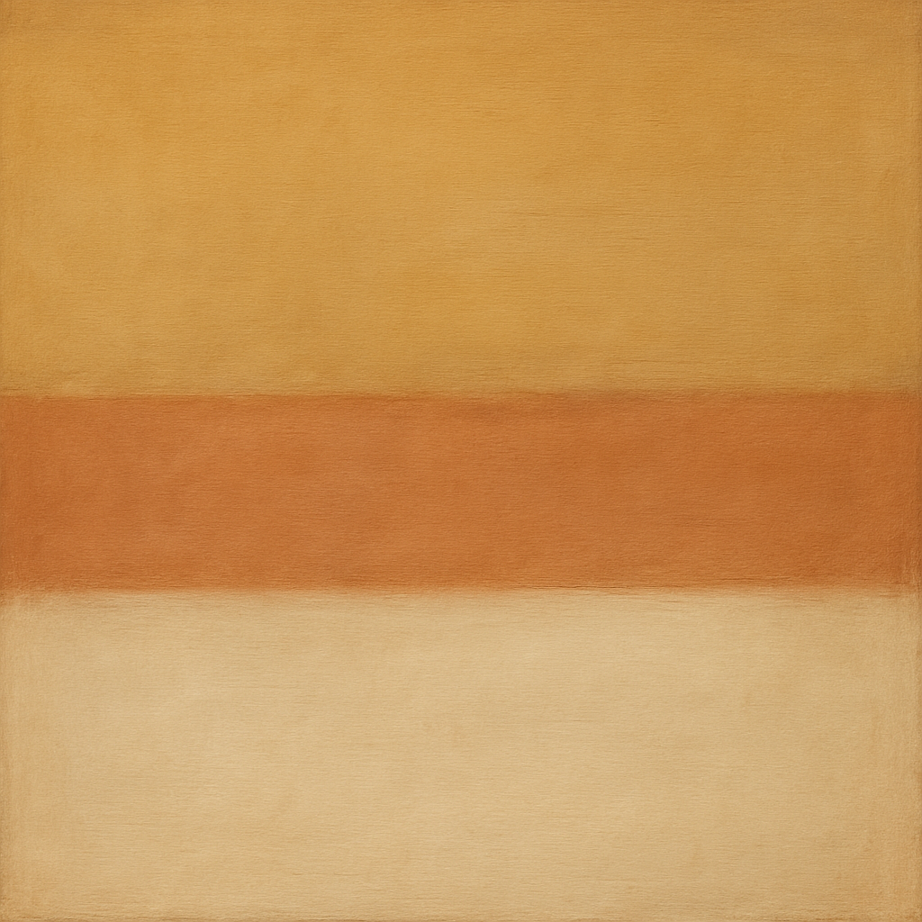 Aged Plaster & Sand Horizon No. 2 - Modern Fine Art Oil Painting - View 1