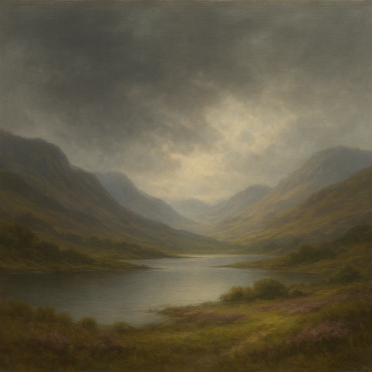 Highland Valley Storm Clearing No. 7 Oil Painting - View 1