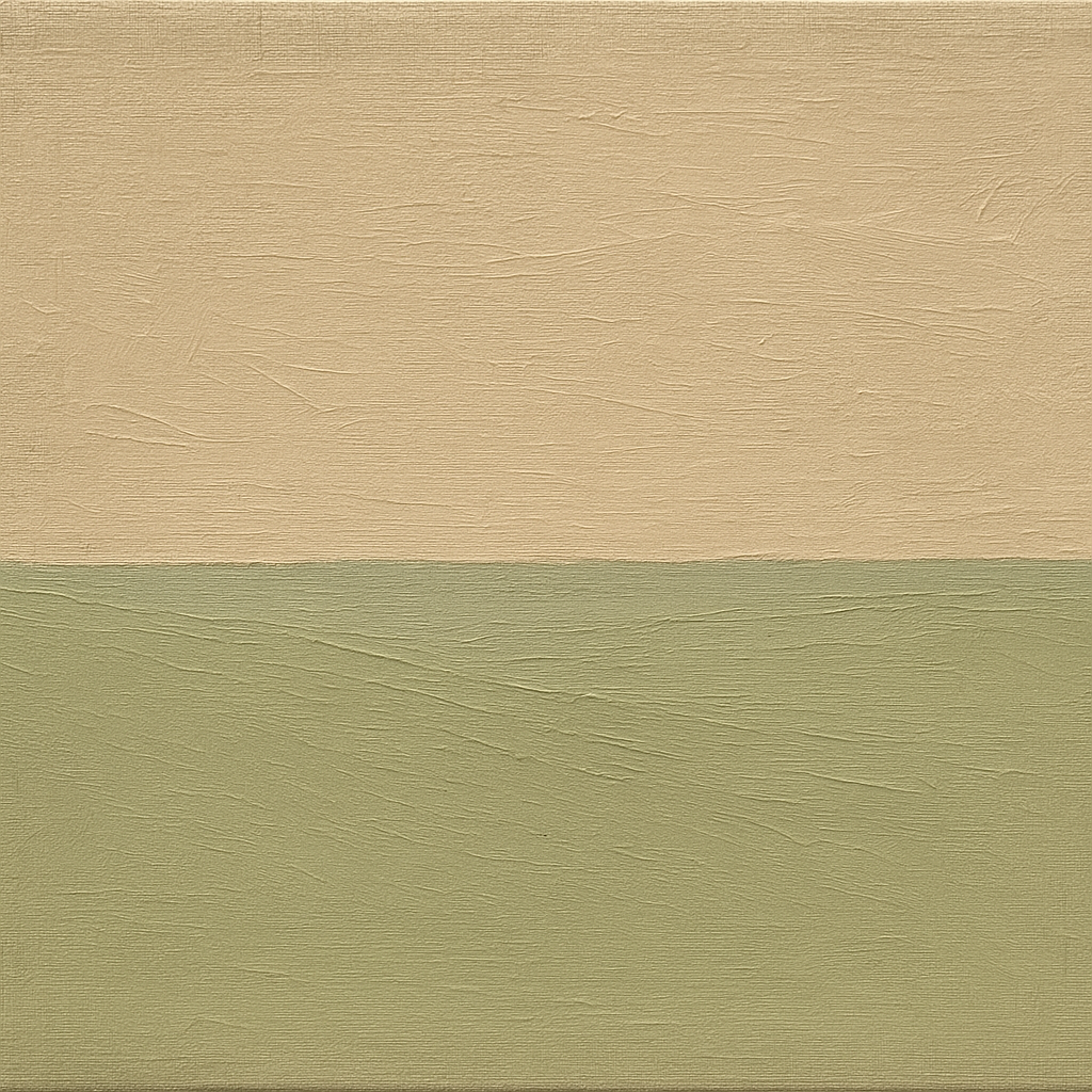 Muted Horizon Calm Japandi Oil Painting - 100% Hand-Painted Master Oil Painting
