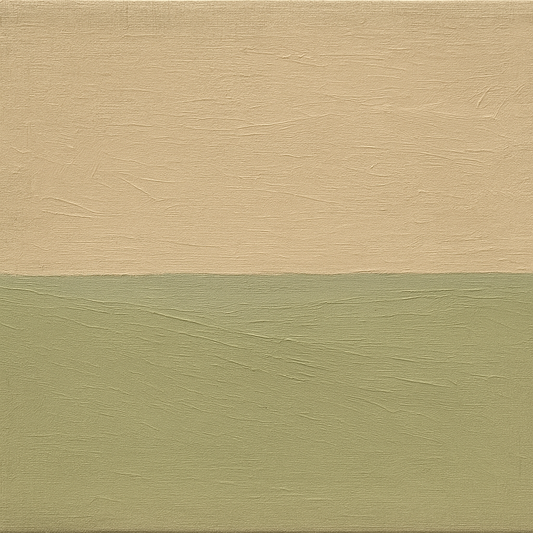 Muted Horizon Calm Japandi Oil Painting - 100% Hand-Painted Master Oil Painting