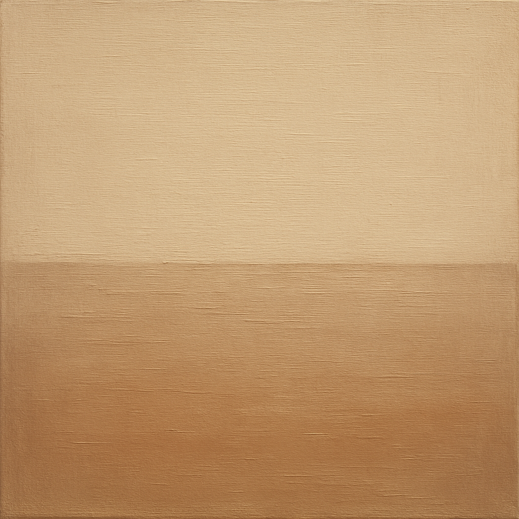 Earthy Raw Linen Texture Field No. 4 - Modern Fine Art Oil Painting - View 1
